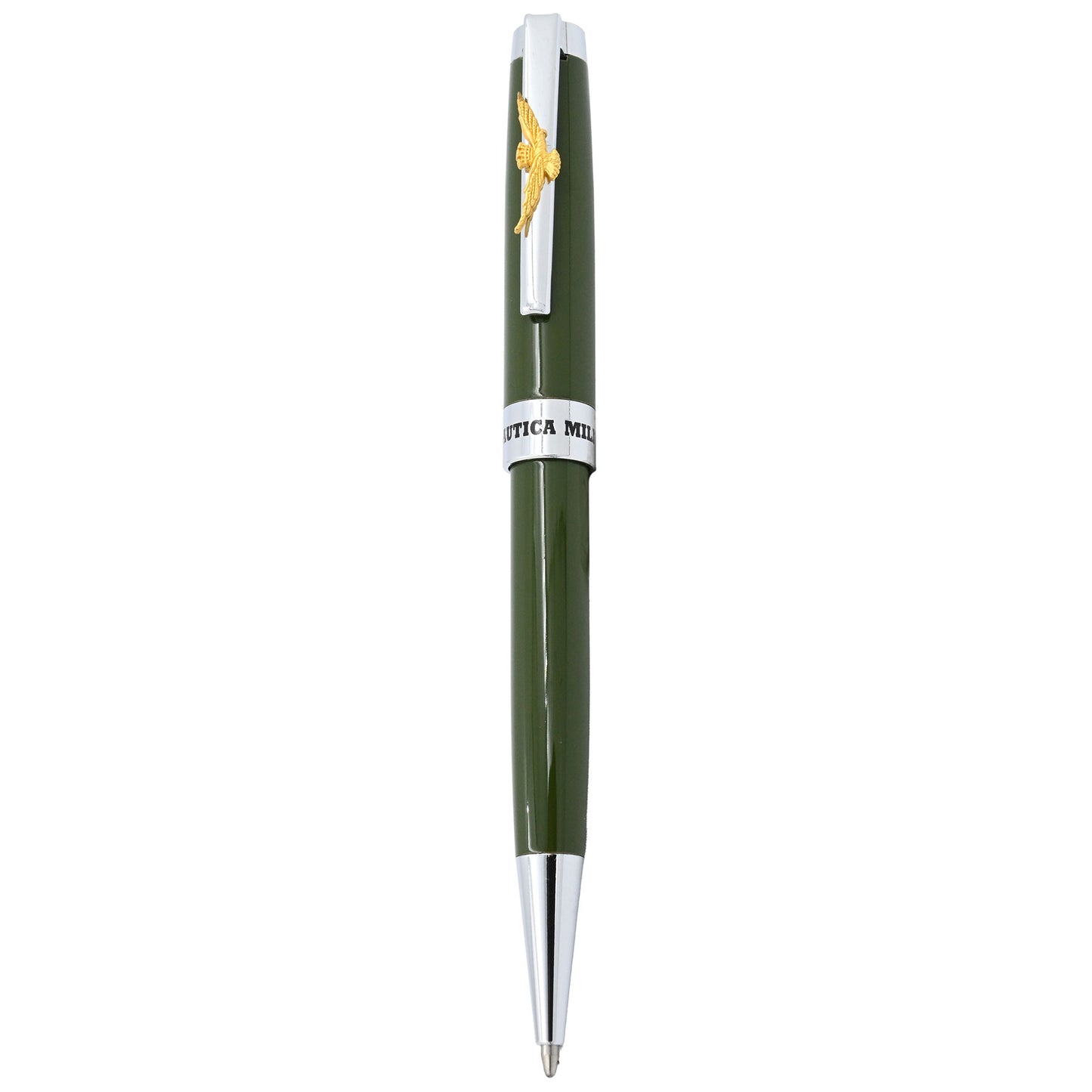 PENNA A SFERA VERDE IN METALLO AERONAUTICA MILITARE IN ASTUCCIO RIGIDO art. AM0824