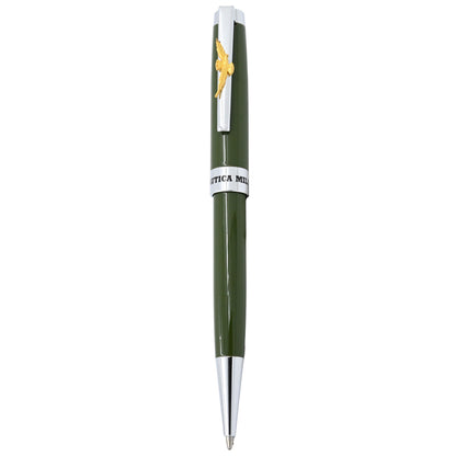 PENNA A SFERA VERDE IN METALLO AERONAUTICA MILITARE IN ASTUCCIO RIGIDO art. AM0824