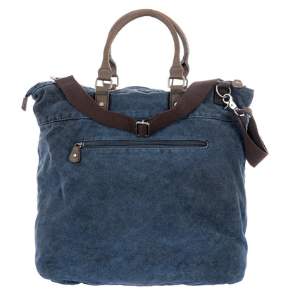 140506 Borsa Viaggio / Lavoro con Tracolla Blu Cod. Articolo: CNV0A-500 - Pelletteria Domizio