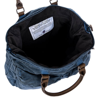 140506 Borsa Viaggio / Lavoro con Tracolla Blu Cod. Articolo: CNV0A-500 - Pelletteria Domizio