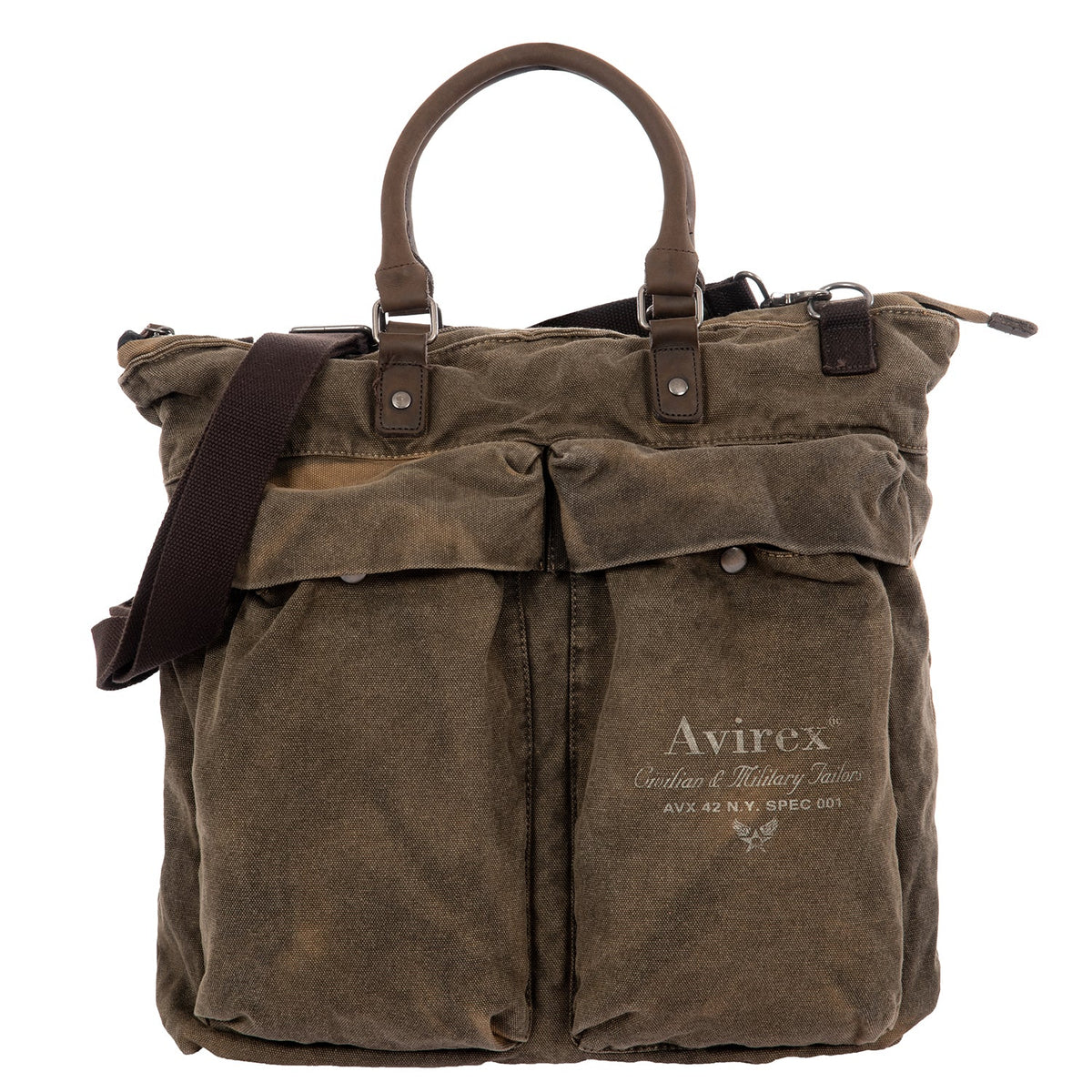 140506 Borsa Viaggio / Lavoro con Tracolla Verde Kaki Cod. Articolo: CNV0A-600 - Pelletteria Domizio