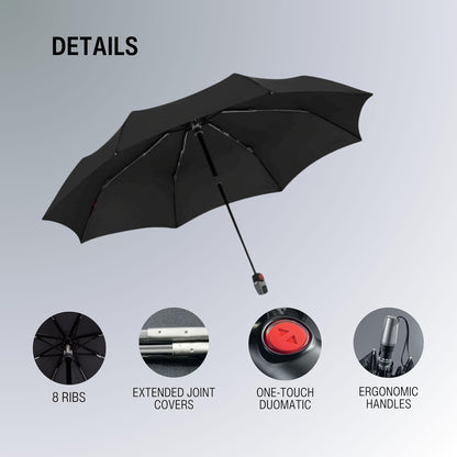 Knirps T.200 Medium Duomatic pois nero