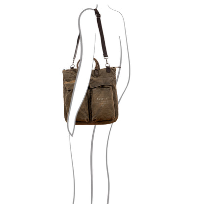 140506 Borsa Viaggio / Lavoro con Tracolla Verde Kaki Cod. Articolo: CNV0A-600