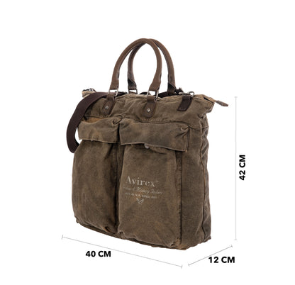 140506 Borsa Viaggio / Lavoro con Tracolla Verde Kaki Cod. Articolo: CNV0A-600