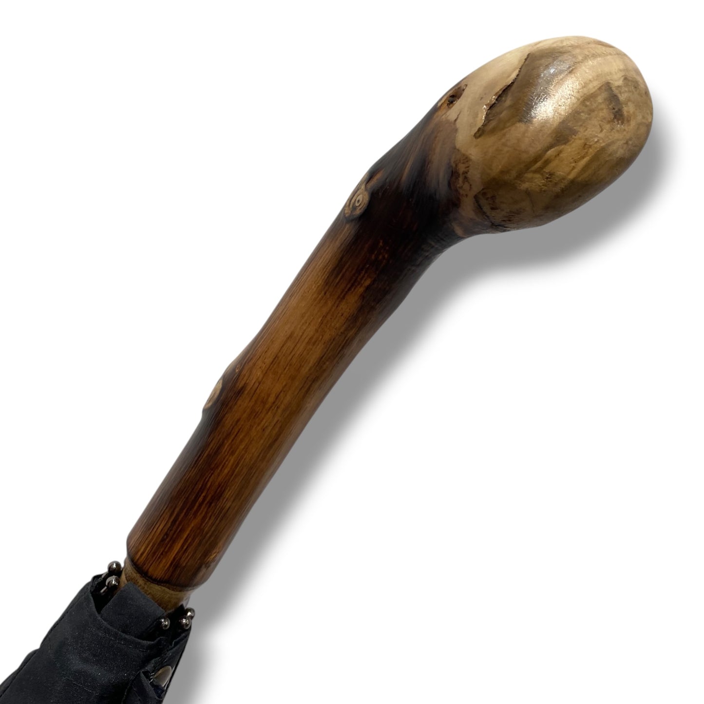 Ombrello Bastone intero Radice di Castagno 10 Stecche - Lavorazione artigiamnale Ombrelli Domizio dal 1989