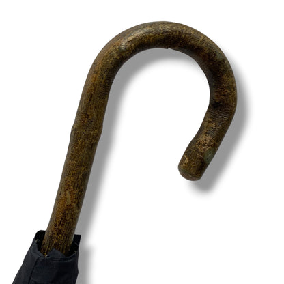 Ombrello Bastone intero in legno di Ulivo 10 Stecche - Lavorazione artigiamnale Ombrelli Domizio dal 1989 Made in Italy
