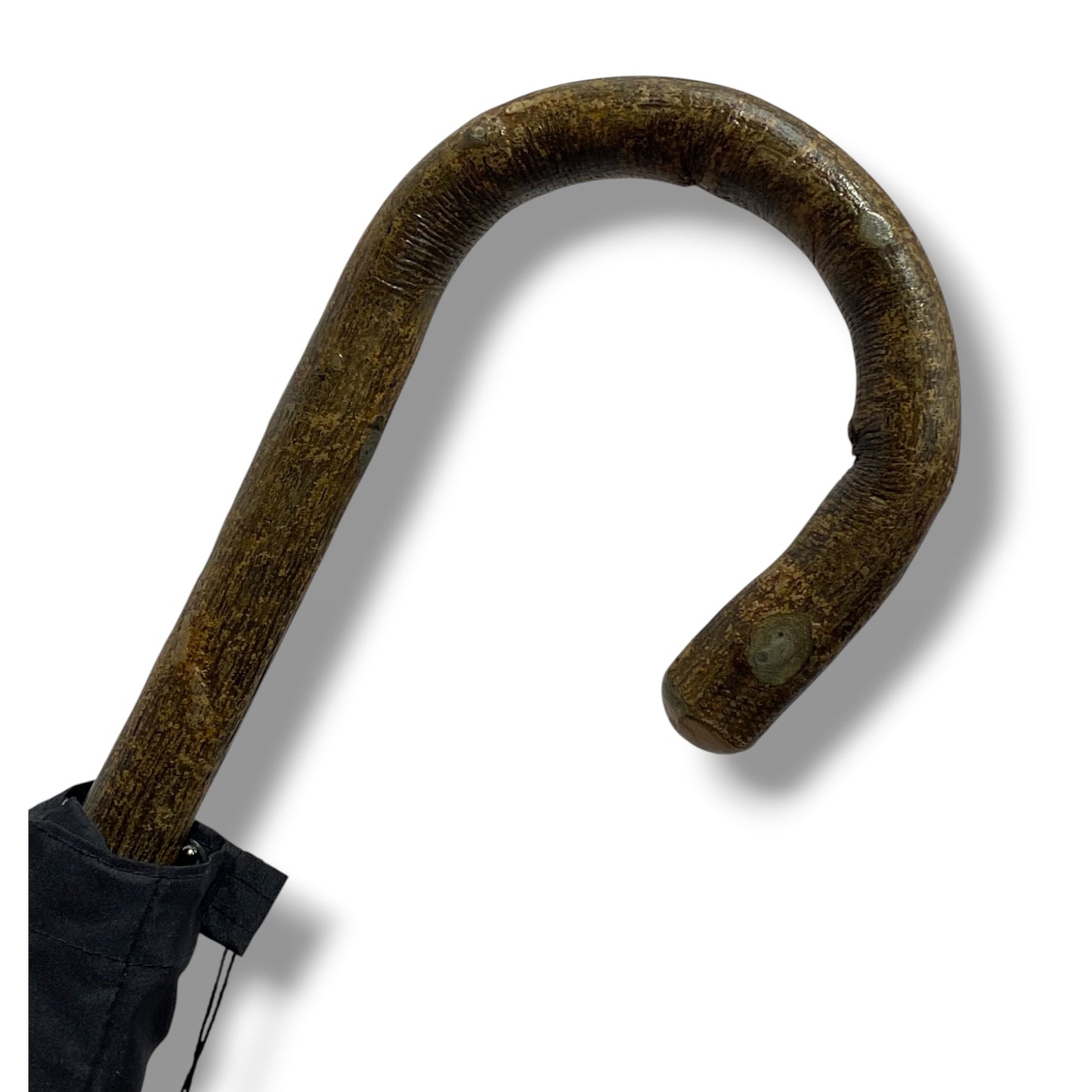 Ombrello Bastone intero in legno di Ulivo 10 Stecche - Lavorazione artigiamnale Ombrelli Domizio dal 1989 Made in Italy