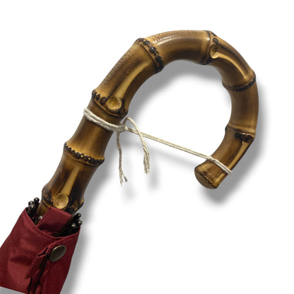 Ombrello manico in Canna di Bambù montato a collo d’oca asta  10 Stecche lavorazione Artigianale Ombrelli Domizio dal 1989 Made in Italy