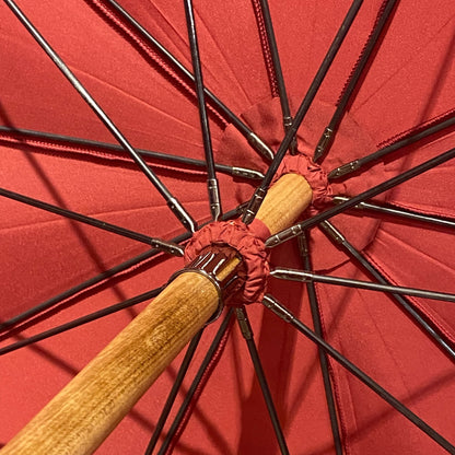 Ombrello manico in Canna di Bambù montato a collo d’oca asta  10 Stecche lavorazione Artigianale Ombrelli Domizio dal 1989 Made in Italy