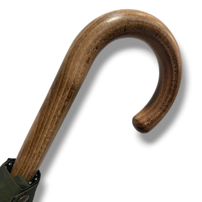 Ombrello Bastone intero in legno di Melo 10 Stecche - Lavorazione artigiamnale Ombrelli Domizio dal 1989
