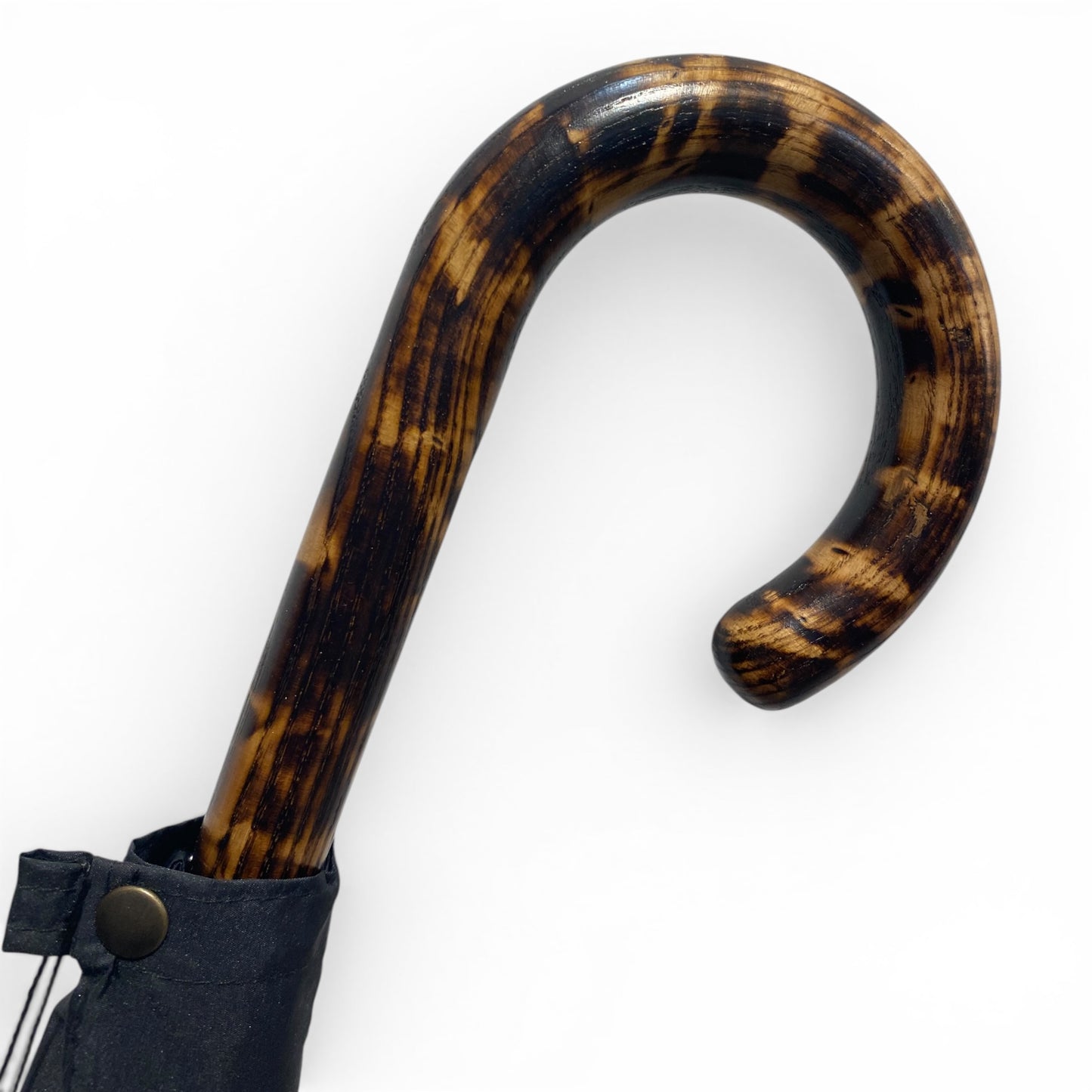 Ombrello Bastone intero in legno di Hickory 10 Stecche - Lavorazione artigiamnale Ombrelli Domizio dal 1989 Made in Italy