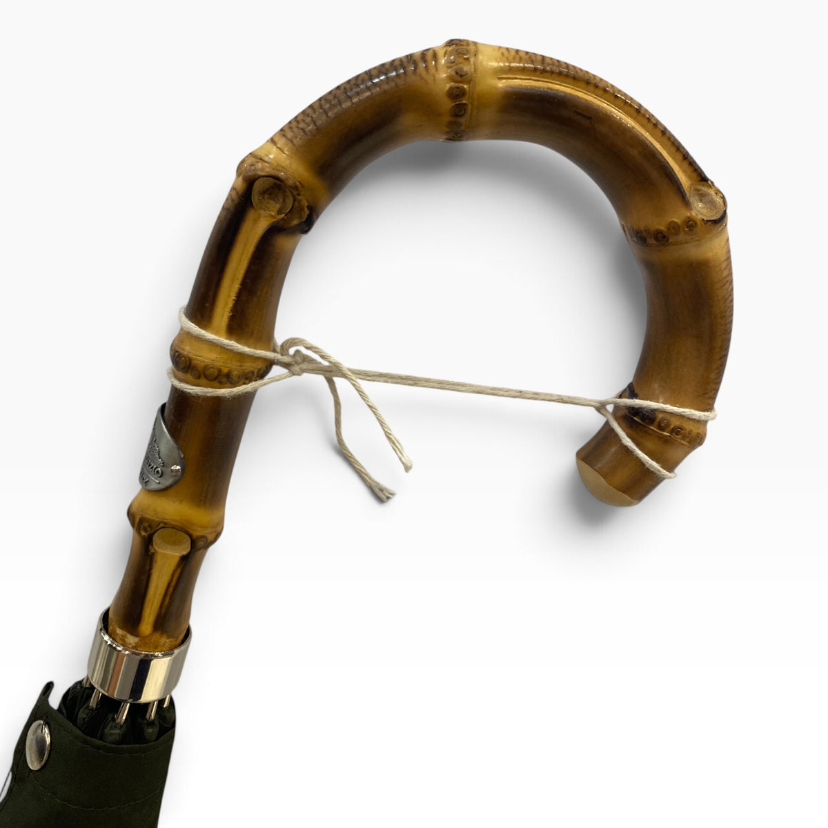 Ombrello uomo classico modello Spillo con manopola in Canna di Bambù