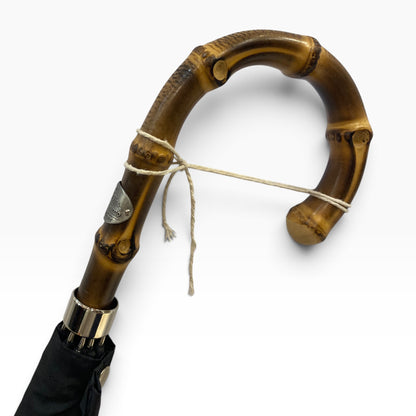 Ombrello uomo classico modello Spillo con manopola in Canna di Bambù
