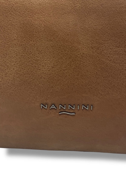 Nannini Firenze Borsa Donna 100% Pelle con tracolla Linea ASIA 18458A - Colore : Cuoio/Bruciato