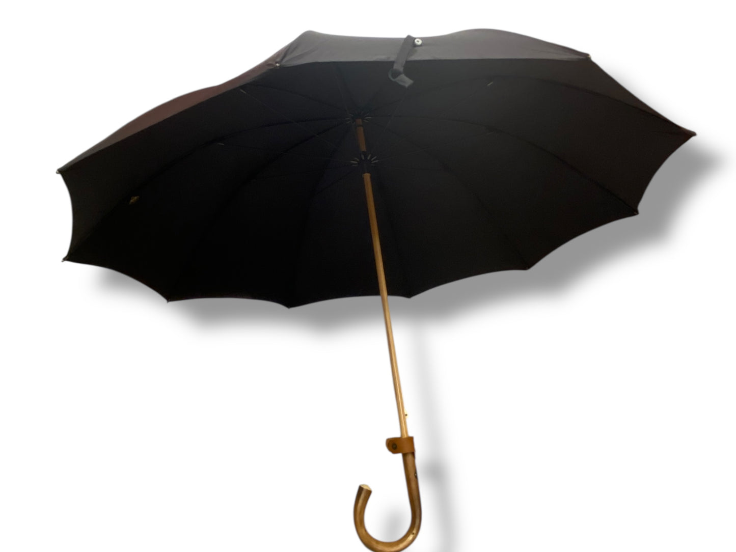 IL Gigante della Pioggia BIG manico in Castagno 10 stecche fibra di carbonio Lavorazione artigianale Ombrelli Domizio dal 1989 Made in Italy