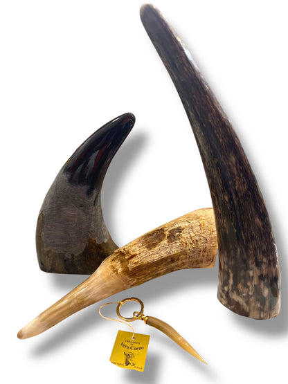 Portachiavi in vero corno di Bufalo lavorazione artigianale Ombrelli Domizio dal 1989 Made in Italy
