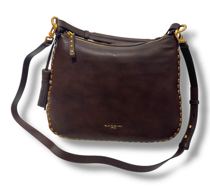 Nannini Firenze BORSA 100% PELLE LINEA IRMA ART. 18755 Cuoio