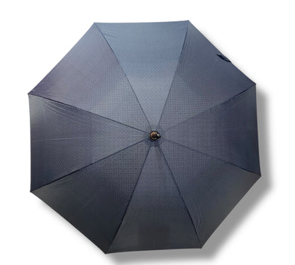 Ombrello classico manico in Canna di Malacca tessuto Nylon lavorazione artigianale Ombrelli Domizio dal 1989 made in Italy F1