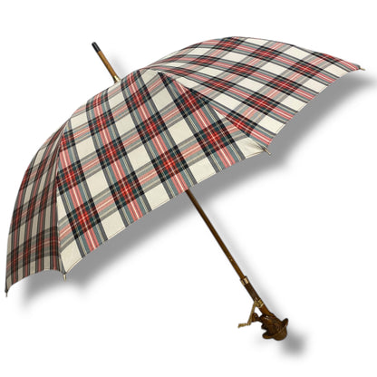 Ombrello Classico manico in vetroresina effetto legno Sherlock Holmes lavorazione artigianale Ombrelli Domizio