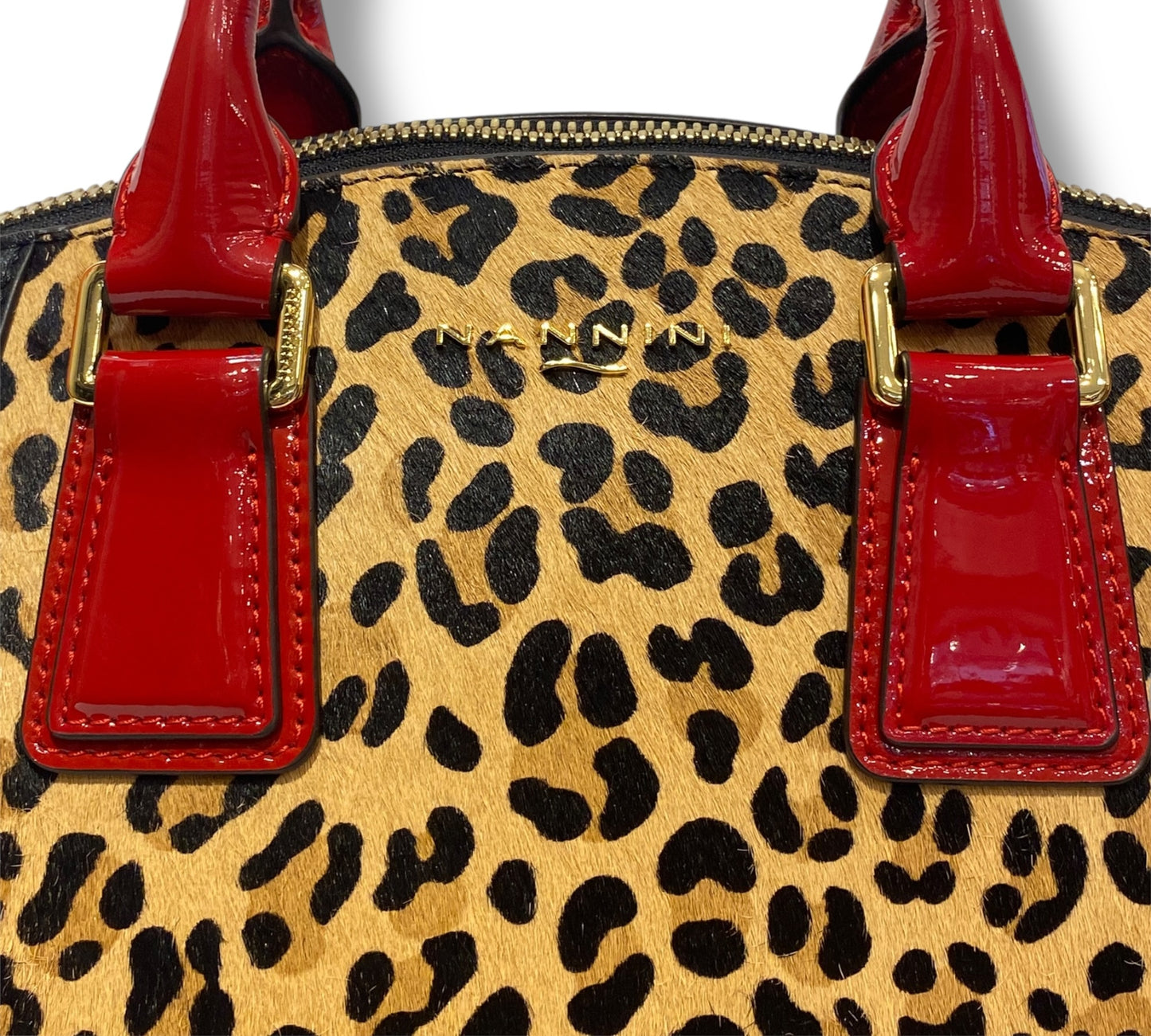 Nannini Firenze BORSA 100% PELLE LINEA Glamour ART. 16415 Leopardato