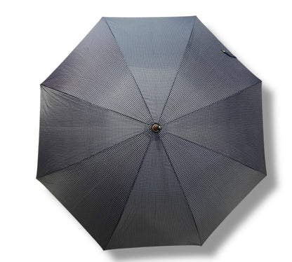 Ombrello classico manico in Canna di Malacca tessuto Nylon lavorazione artigianale Ombrelli Domizio dal 1989 made in Italy F3