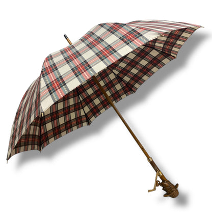 Ombrello Classico manico in vetroresina effetto legno Sherlock Holmes lavorazione artigianale Ombrelli Domizio