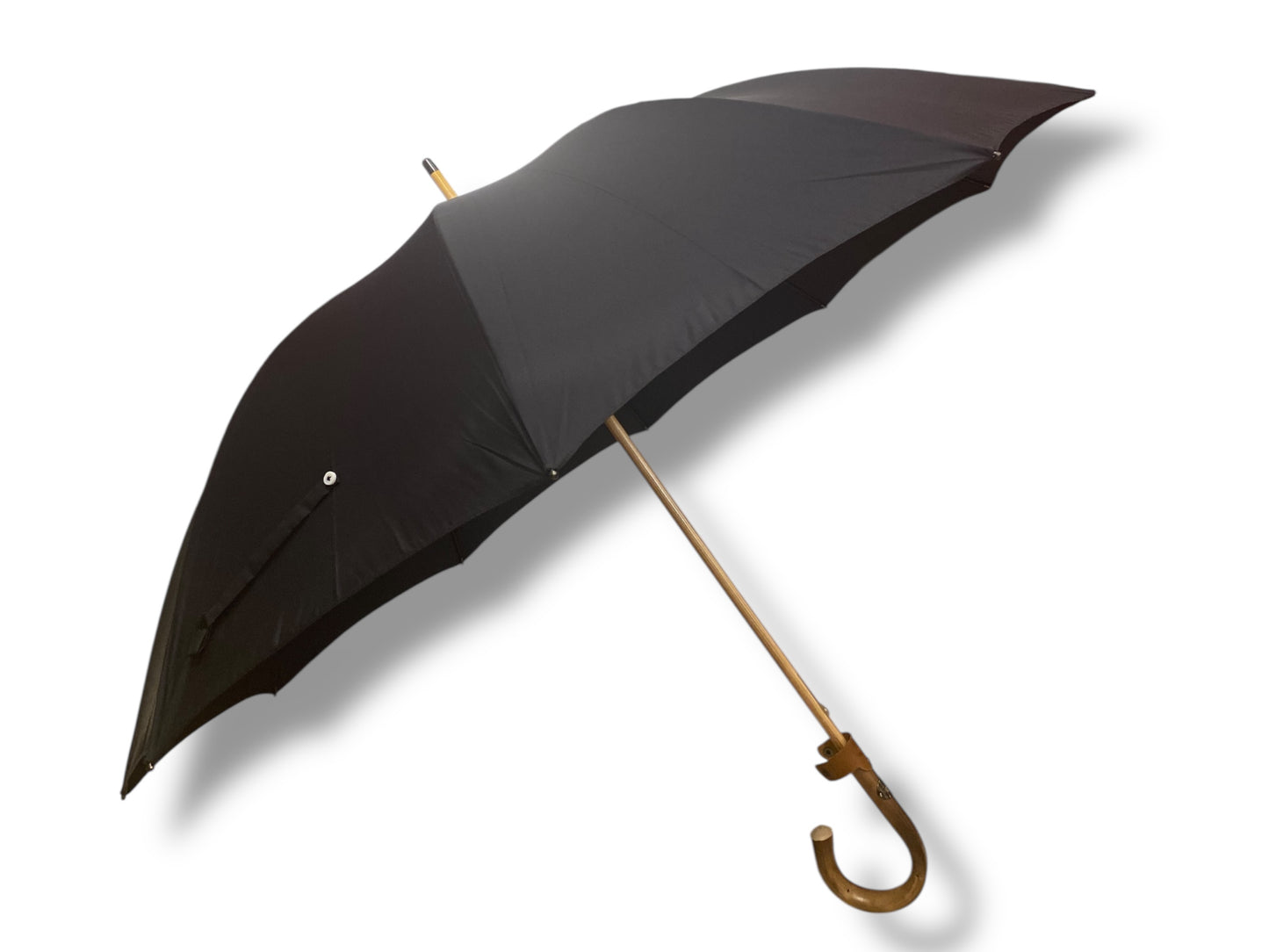 IL Gigante della Pioggia BIG manico in Castagno 10 stecche fibra di carbonio Lavorazione artigianale Ombrelli Domizio dal 1989 Made in Italy