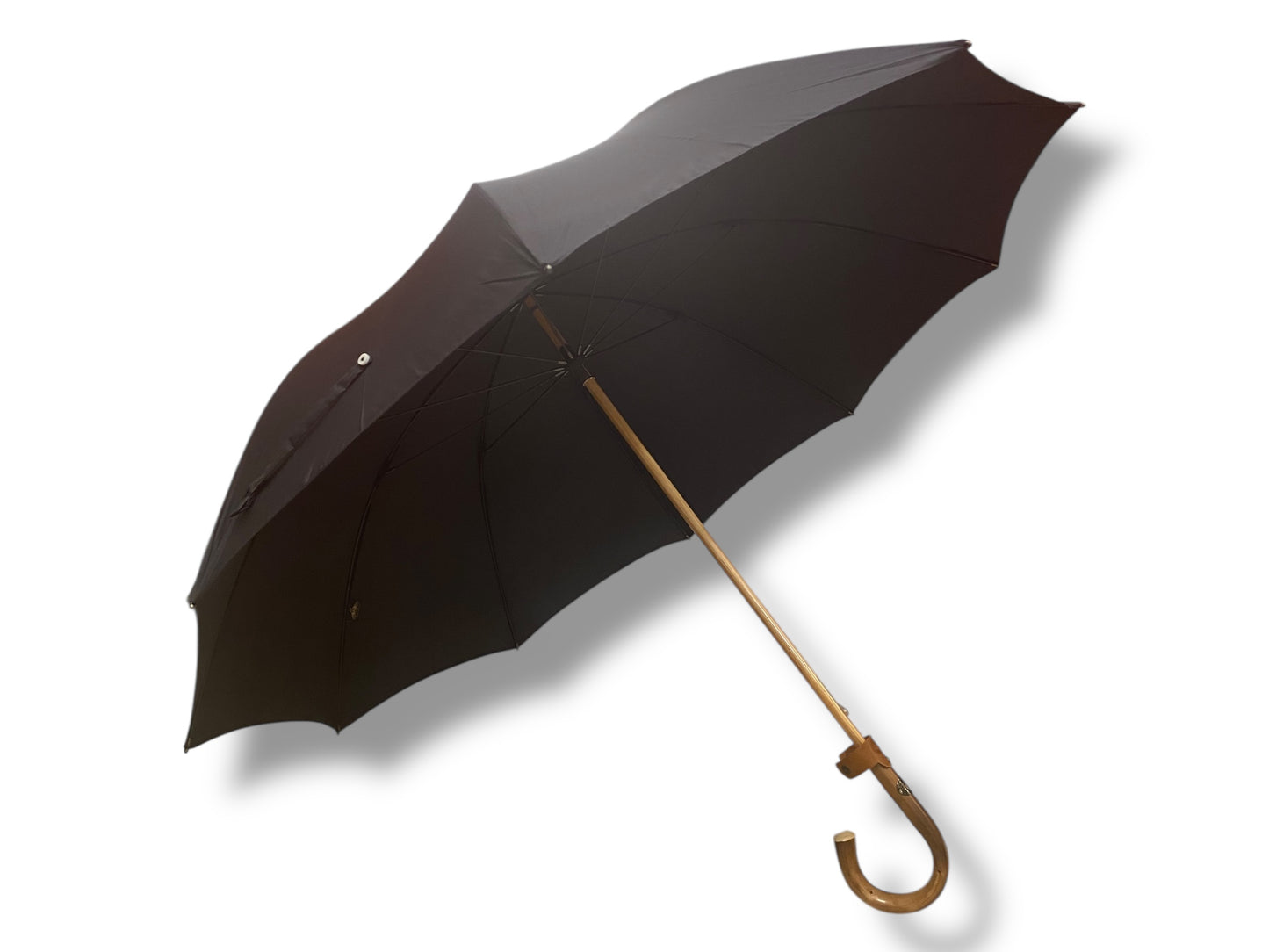 IL Gigante della Pioggia BIG manico in Castagno 10 stecche fibra di carbonio Lavorazione artigianale Ombrelli Domizio dal 1989 Made in Italy