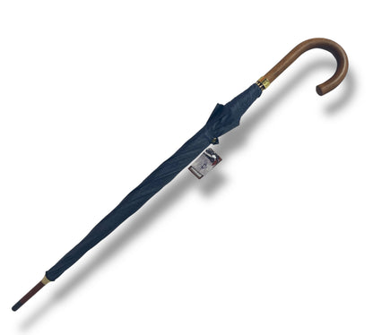 Ombrello classico manico in Canna di Malacca tessuto Nylon lavorazione artigianale Ombrelli Domizio dal 1989 made in Italy F1