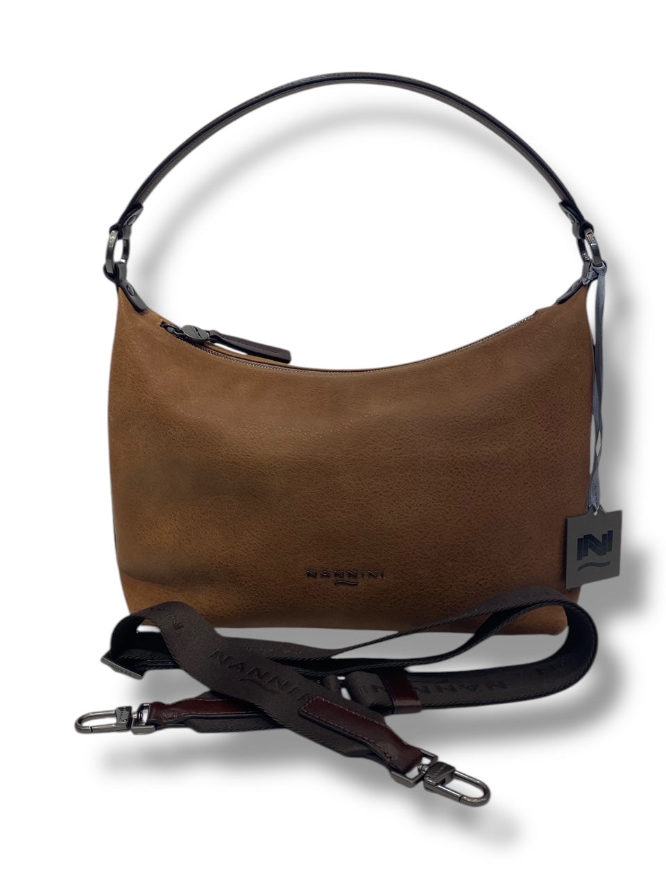 Nannini Firenze Borsa Donna 100% Pelle con tracolla Linea ASIA 18459A - Colore : Cuoio/Bruciato