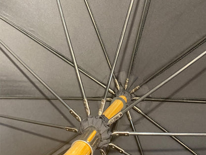 IL Gigante della Pioggia BIG manico in Castagno 10 stecche fibra di carbonio Lavorazione artigianale Ombrelli Domizio dal 1989 Made in Italy