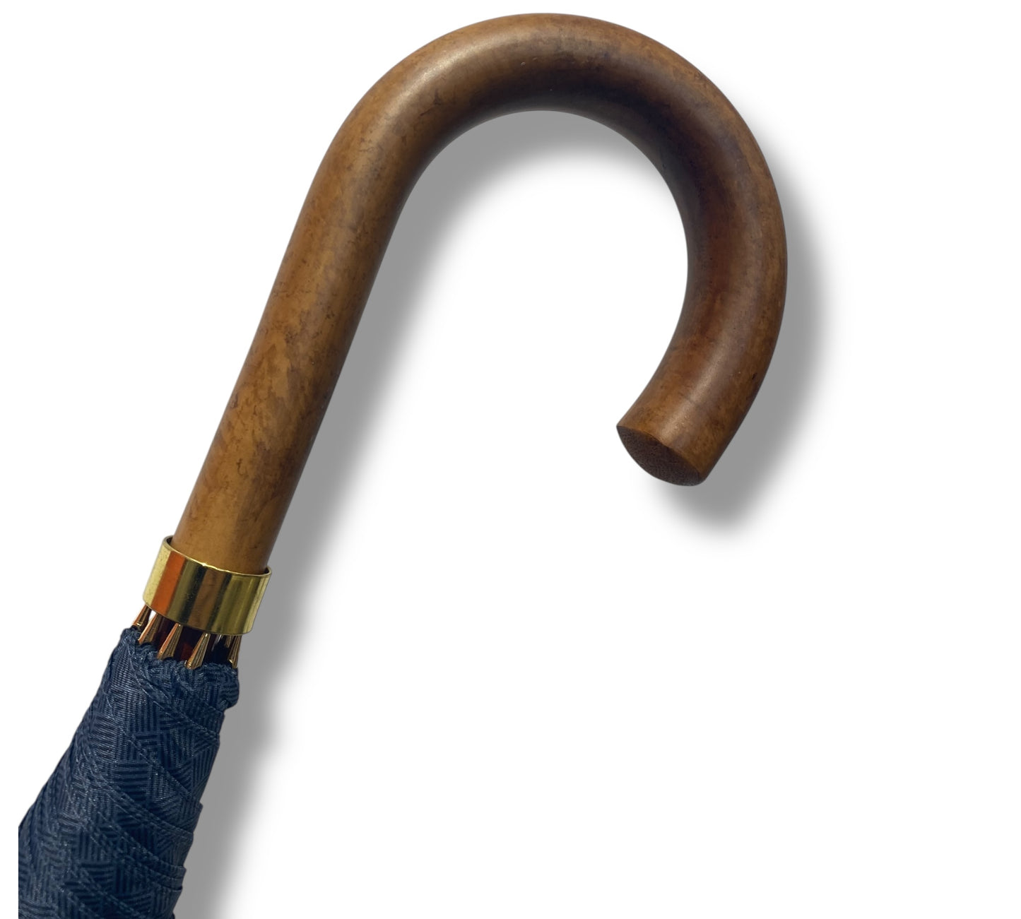 Ombrello classico manico in Canna di Malacca tessuto Nylon lavorazione artigianale Ombrelli Domizio dal 1989 made in Italy F1