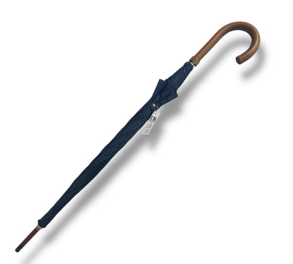 Ombrello classico manico in Canna di Malacca tessuto Nylon lavorazione artigianale Ombrelli Domizio dal 1989 made in Italy F3