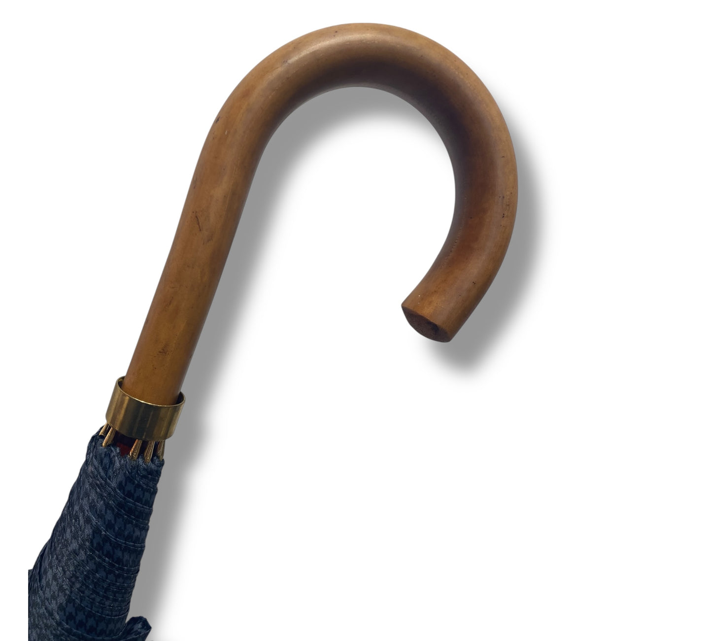 Ombrello classico manico in Canna di Malacca tessuto Nylon lavorazione artigianale Ombrelli Domizio dal 1989 made in Italy F3