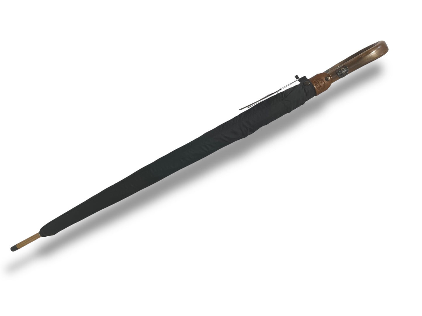 IL Gigante della Pioggia BIG manico in Castagno 10 stecche fibra di carbonio Lavorazione artigianale Ombrelli Domizio dal 1989 Made in Italy