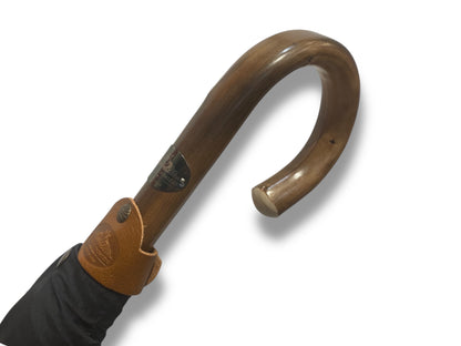 IL Gigante della Pioggia BIG manico in Castagno 10 stecche fibra di carbonio Lavorazione artigianale Ombrelli Domizio dal 1989 Made in Italy