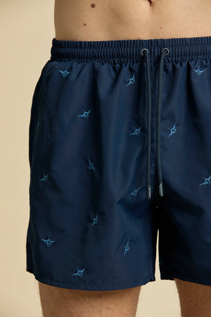 Aeronautica Militare Costume con ricamo velivolo all over - Pelletteria Domizio
