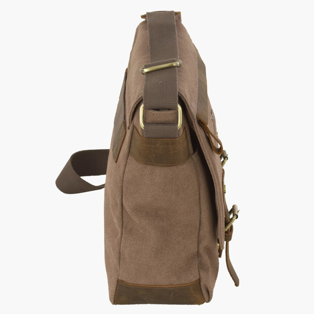 Aeronautica Militare Messenger porta PC linea Canvas Marrone - Pelletteria Domizio