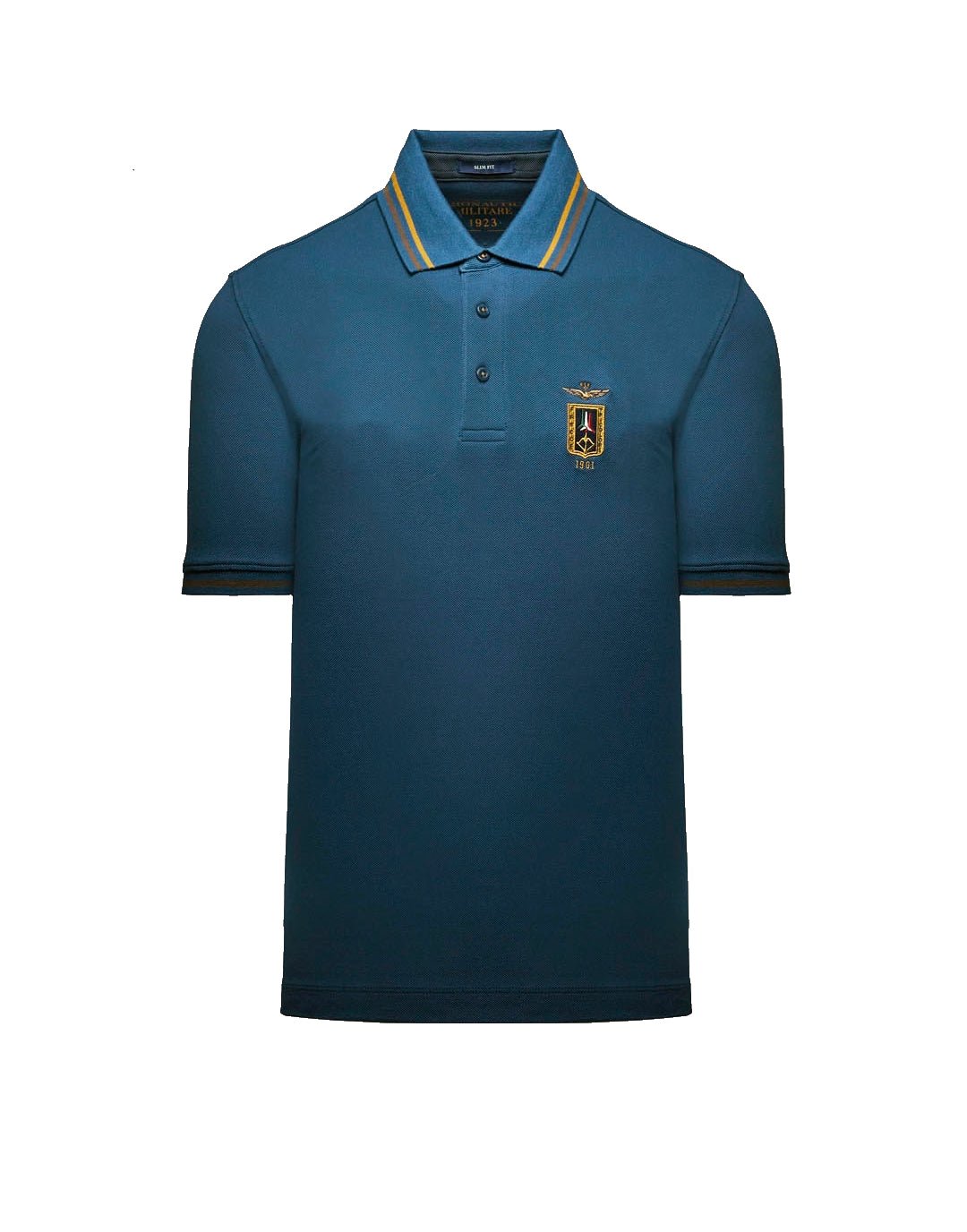 Aeronautica Militare Polo Frecce Tricolori slim fit Blu Avion - Pelletteria Domizio