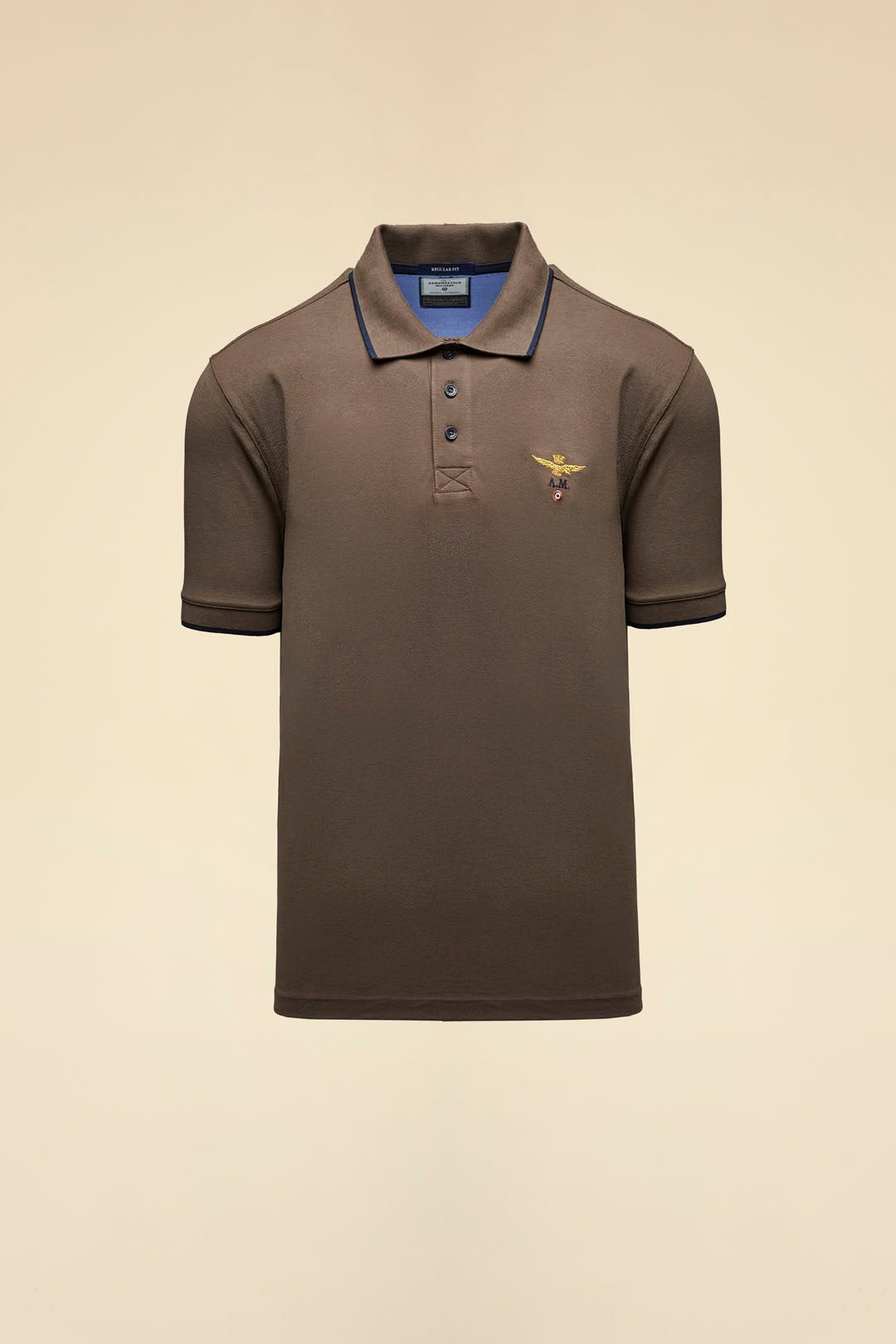 Aeronautica Militare Polo in piqué di cotone con logo CASTAGNA - Pelletteria Domizio
