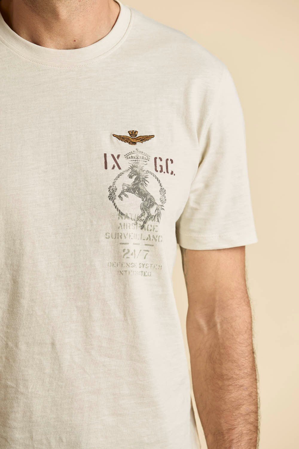 Aeronautica Militare T-shirt IX Gruppo Caccia in cotone - Pelletteria Domizio