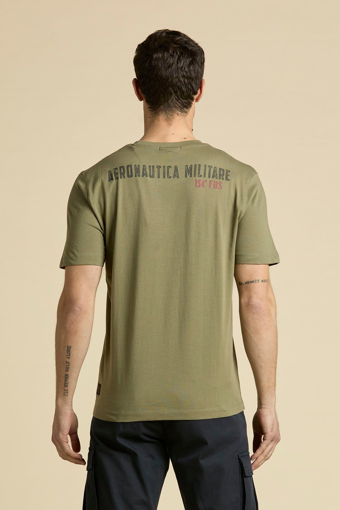 Aeronautica Militare t-Shirt TS2537 con Stampa Tornado - Pelletteria Domizio