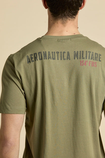 Aeronautica Militare t-Shirt TS2537 con Stampa Tornado - Pelletteria Domizio