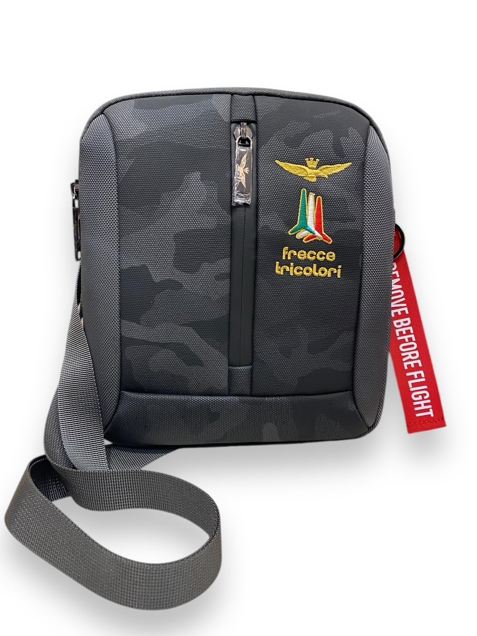 Aeronautica Militare Tracolla linea Drone Art. 520 Antracite - Pelletteria Domizio