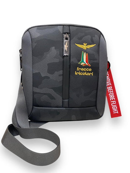 Aeronautica Militare Tracolla linea Drone Art. 520 Antracite - Pelletteria Domizio