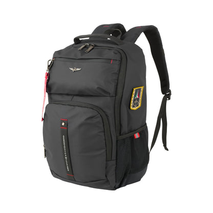 Aeronautica Militare Zaino uomo porta PC linea Patch NERO - Pelletteria Domizio