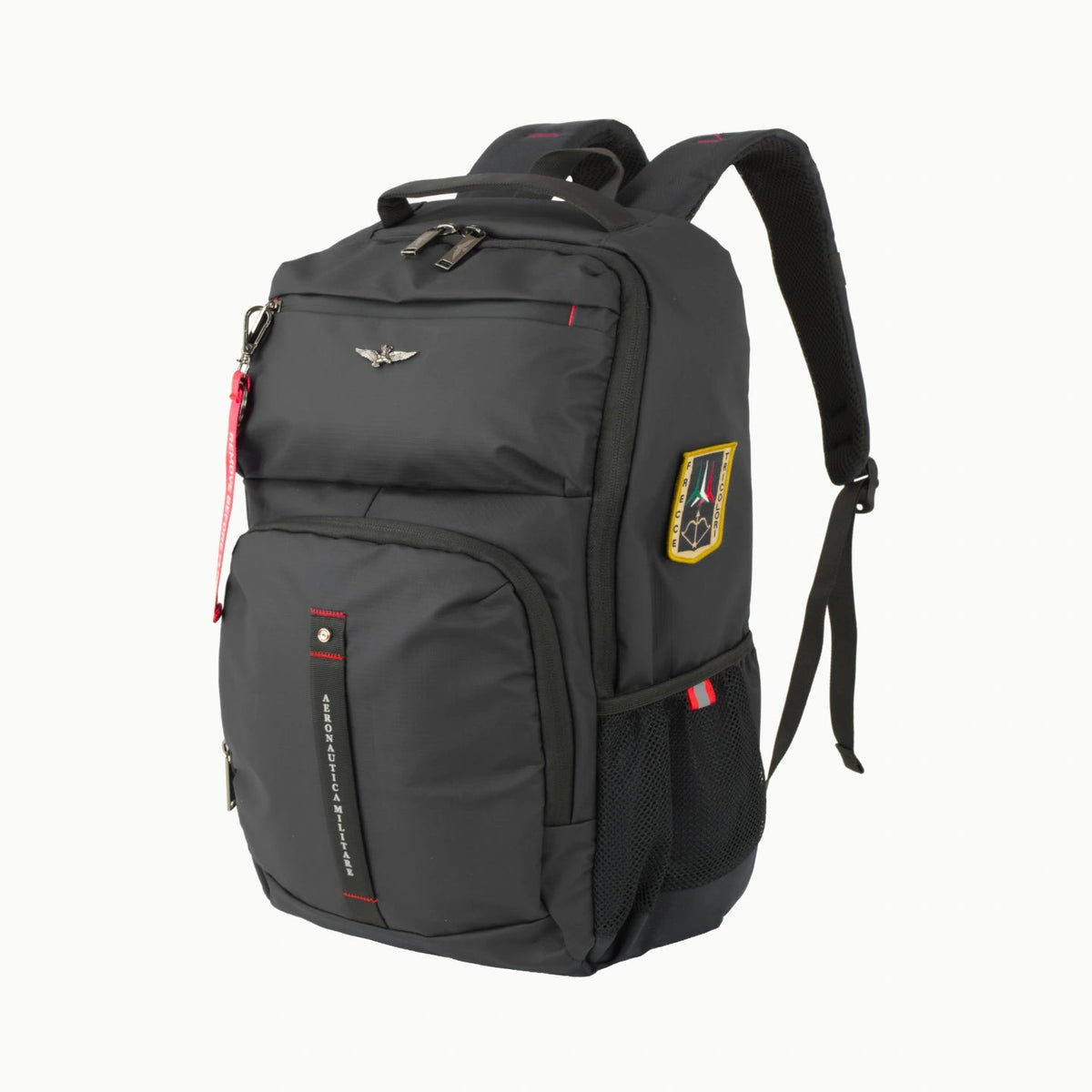 Aeronautica Militare Zaino uomo porta PC linea Patch NERO - Pelletteria Domizio