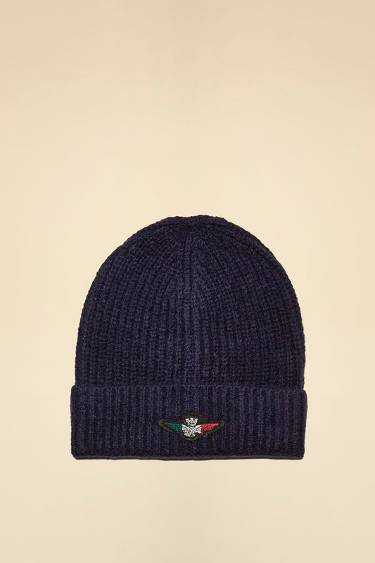 Berretto con patch aquila tricolore