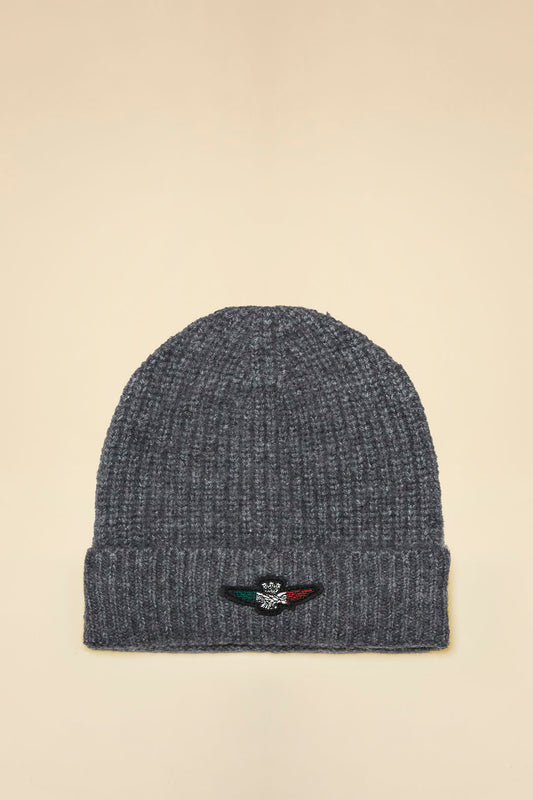 Berretto con patch aquila tricolore