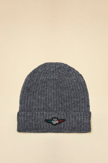 Berretto con patch aquila tricolore